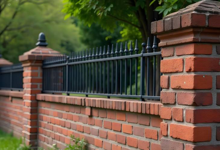 A Modern Take on Traditional Brick Fencing