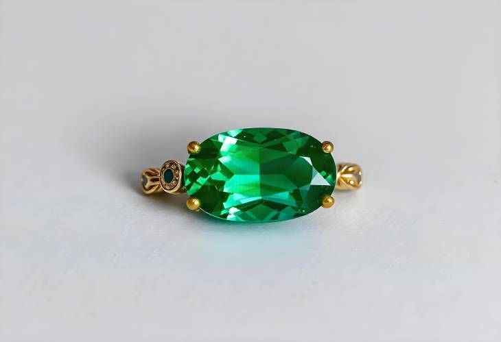 Lavish Oval Green Emerald and Gemstone Collection