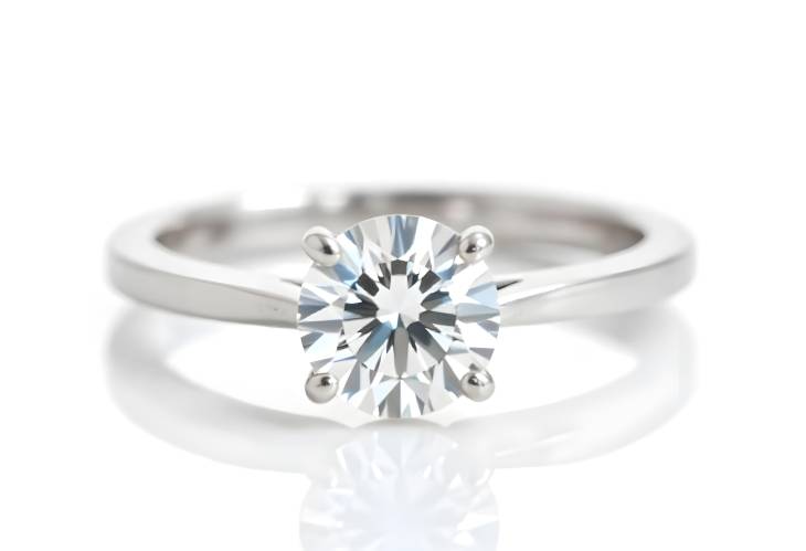 Sophisticated Collection of Engagement and Wedding Rings Isolated