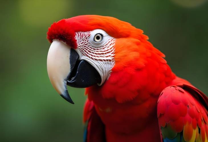 Vibrant Scarlet Macaw Natures Colorful Wonder