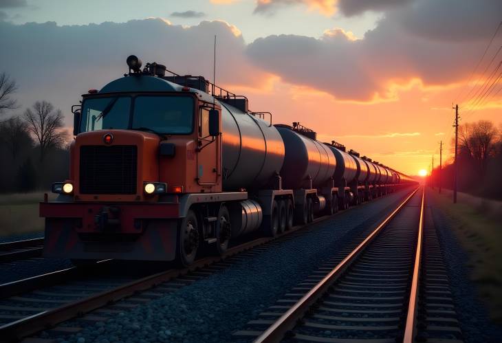 The Journey of Fuel Backlit Tanks on Rail Cars