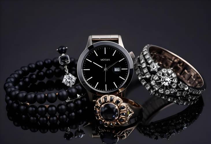 Artisan Black Jewelry Bracelets, Watches, and Rings