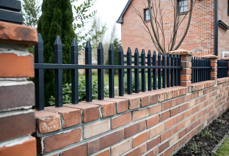 Modern Fencing A Stylish Approach with Traditional Bricks