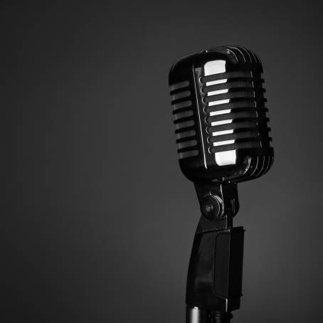 Iconic Black Microphone The Sound of Performance