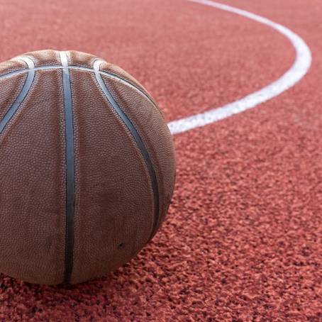 The Game Awaits Basketball on the Court