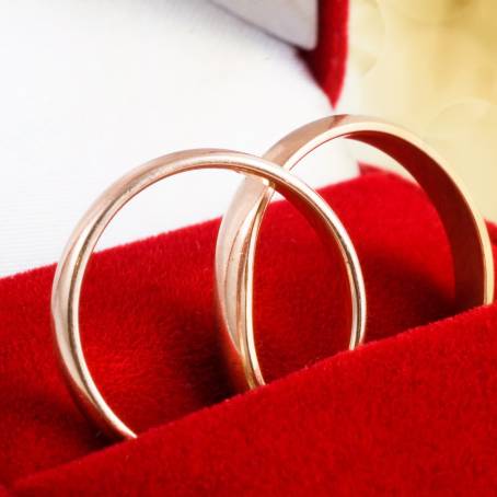 Eternal Love Two Wedding Rings in a Red Box