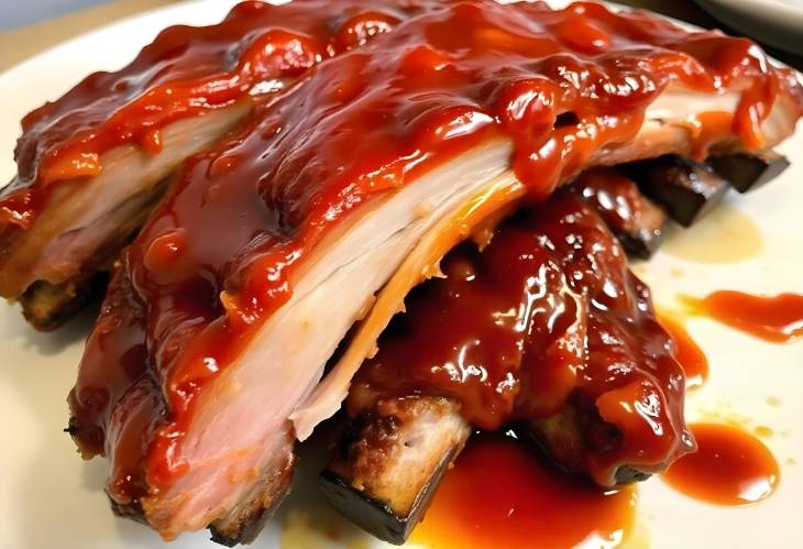 BBQ Ribs Tender Perfection with Tangy Sauce