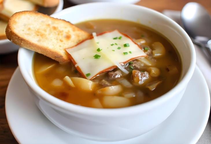 Indulgent French Onion Soup Comfort in a Bowl