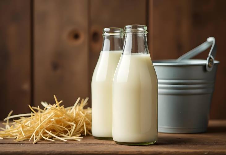 Fresh Milk and Farm Life A Rustic StillLife