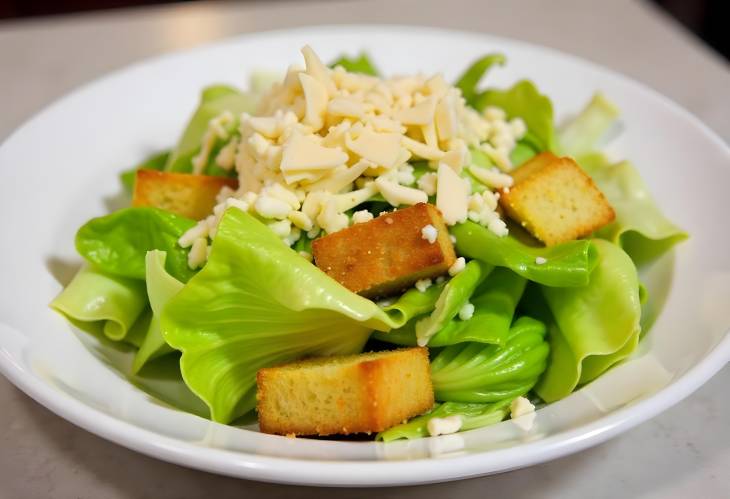 Caesar Salad A Classic with Romaine and Croutons