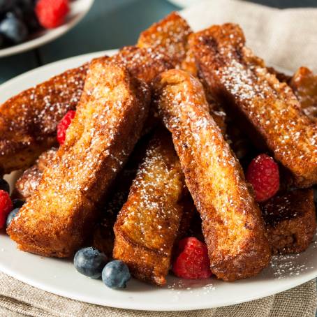 Sweet and Savory French Toast with Toffee Pecans