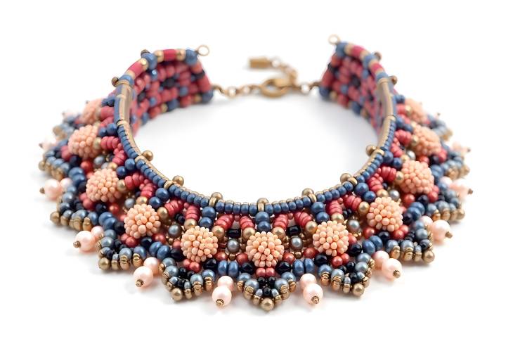 Bright Beaded Choker for a Bold Statement