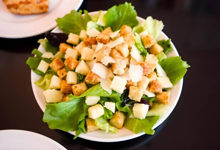 Classic Caesar Salad Romaine and Creamy Dressing