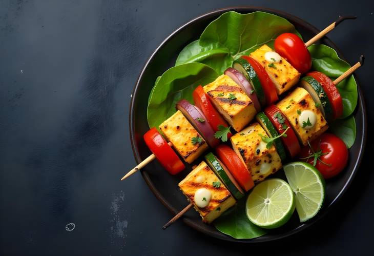 Grilled Cheese and Veggie Kebabs A Vegan Feast