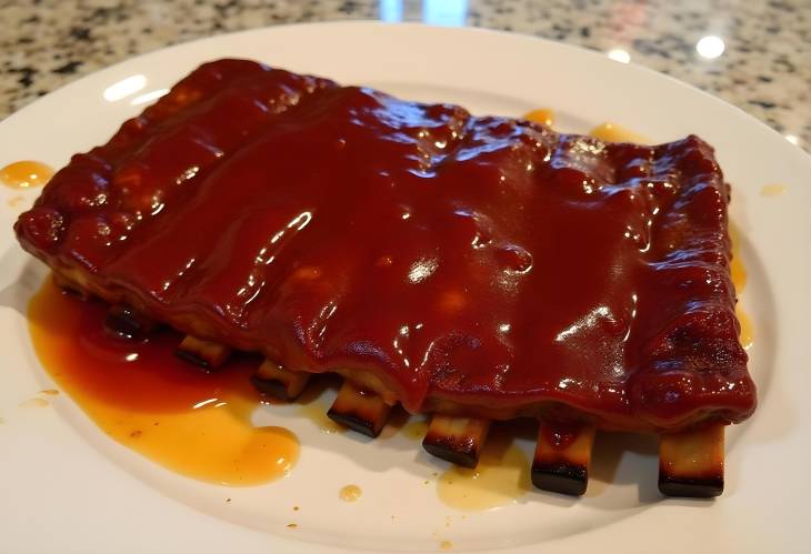 Fall Of the Bone BBQ Ribs with Tangy Sauce