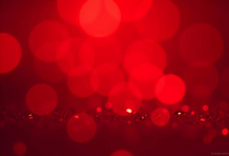 Stunning Red Glitter Abstract Background with Blur Effect