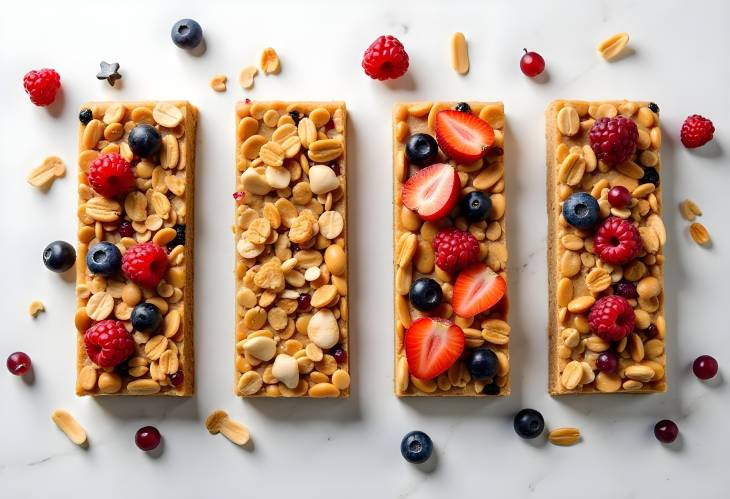 Deliciously Healthy Granola Bars with Nuts and Berries