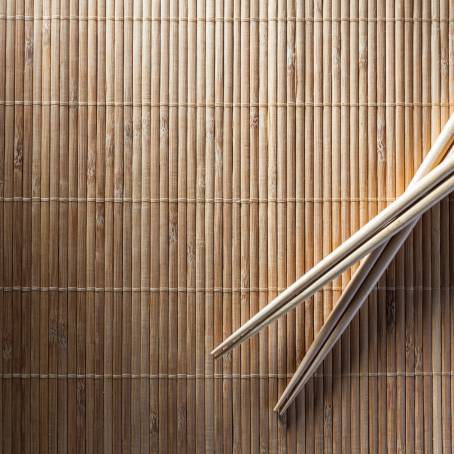 A Touch of Tradition Chopsticks on Bamboo