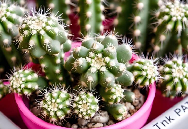 Cactus Beauty Against a Bright Pink Backdrop