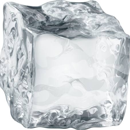 A Close Look at a Large Block of Ice