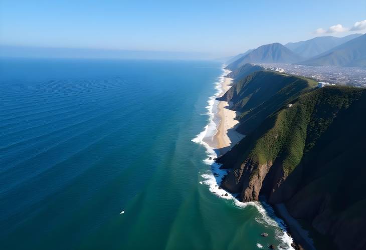 Breathtaking Aerial View of La Costa Verde, Miraflores