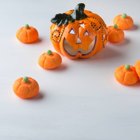 Festive Spirit Orange Squash Toy Basket for Halloween