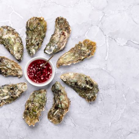 Indulge in Fresh Oysters with Salsa A CloseUp