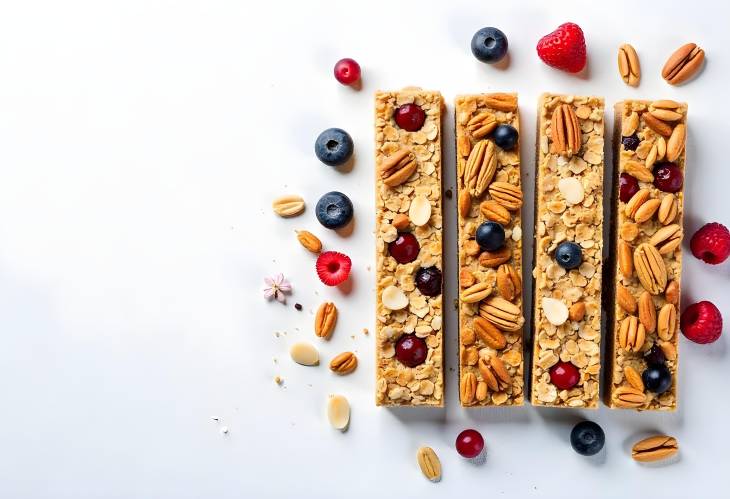 Energy Boost Cereal Bars Loaded with Nuts and Berries