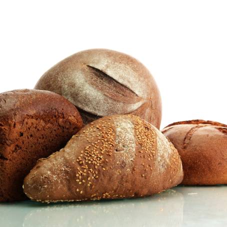 Flavorful Rye Bread Isolated and Inviting