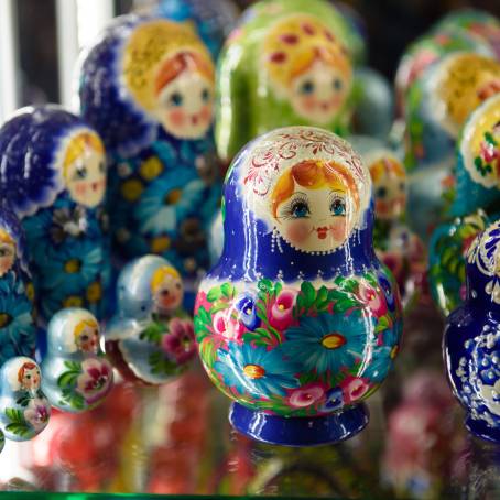 Isolated Babushka Dolls A Glimpse of Russian Culture