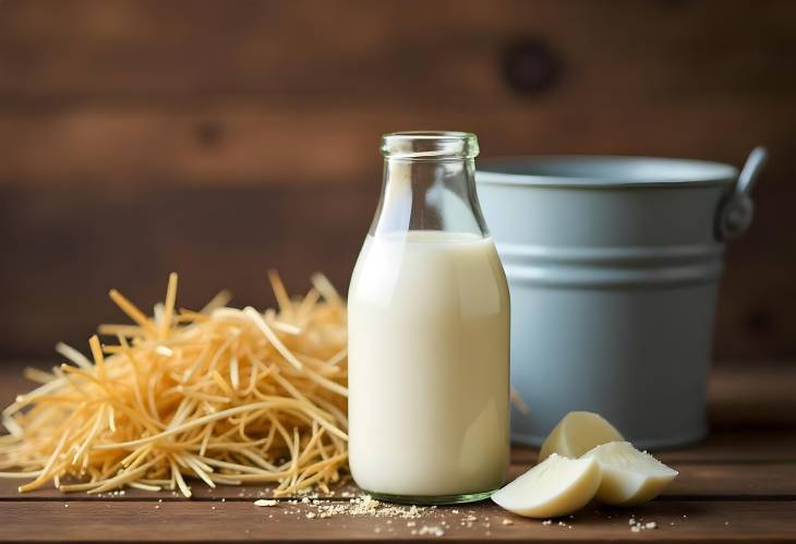 Fresh Farm Milk A Rustic Still Life Delight