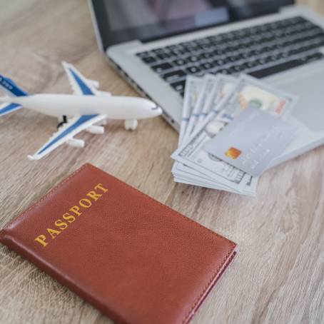 Travel Excitement Plane Tickets and Toy Plane