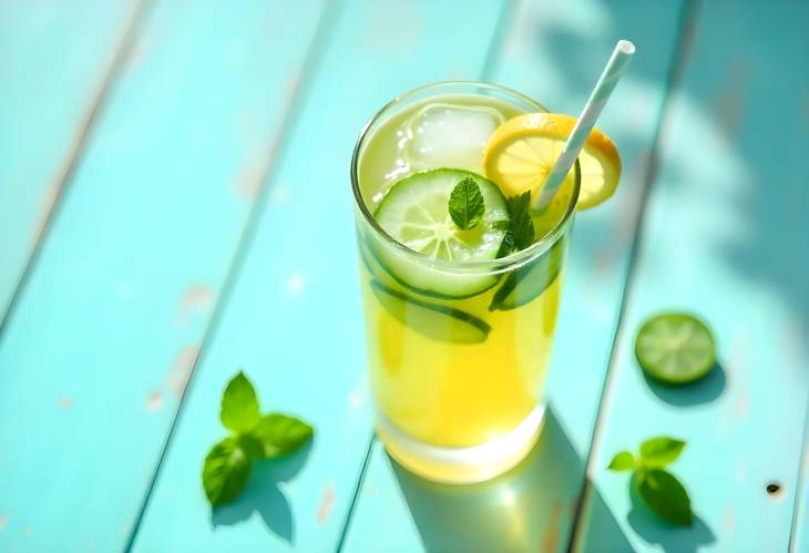 Crisp and Clean Mint Cucumber Lemon Detox Drink