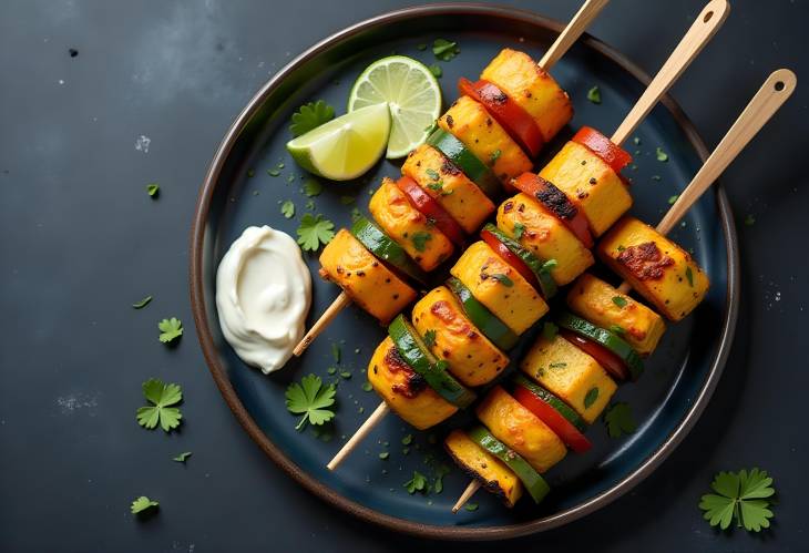 Indian Style Paneer Tikka A Flavorful Vegan Kebab