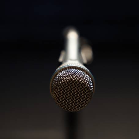 Dynamic Black Microphone Perfect for Performers