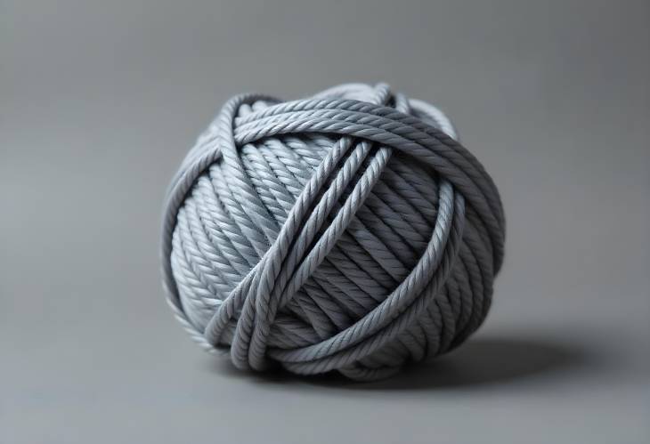 Crafting Comfort Gray Yarn Ball for Cozy Knits