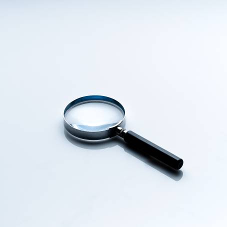 Magnifying Insight Glass Tool on White