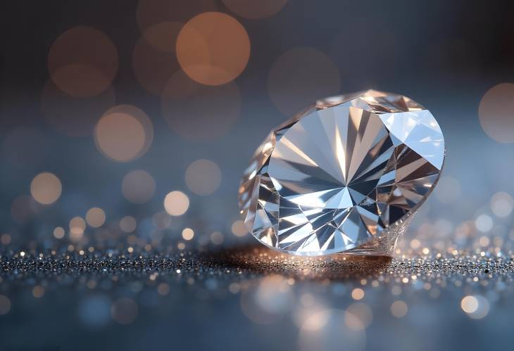 Glistening Luxury Diamond on Abstract Luxury Background