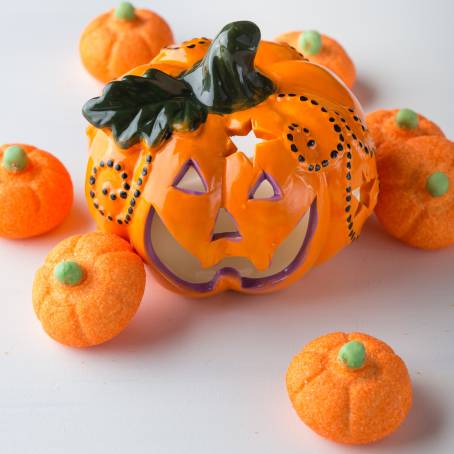 Charming Halloween Orange Squash Toy Basket