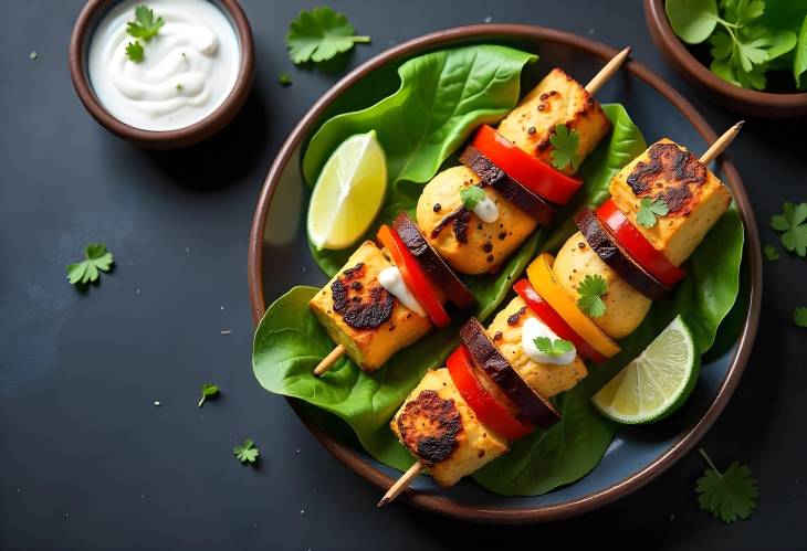 Tantalizing Vegan Kebabs Grilled Paneer Tikka