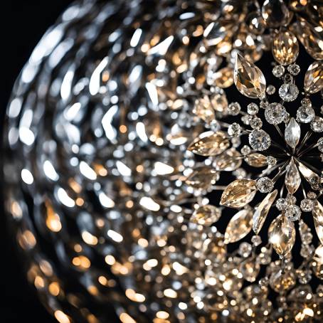 Spherical Strass Accents Redefining Luxury Lighting