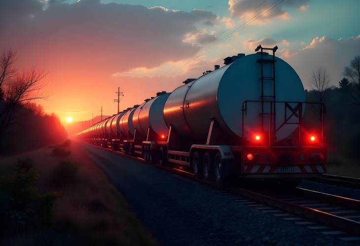 Sunlit Tanks Fuel Transportation by Rail