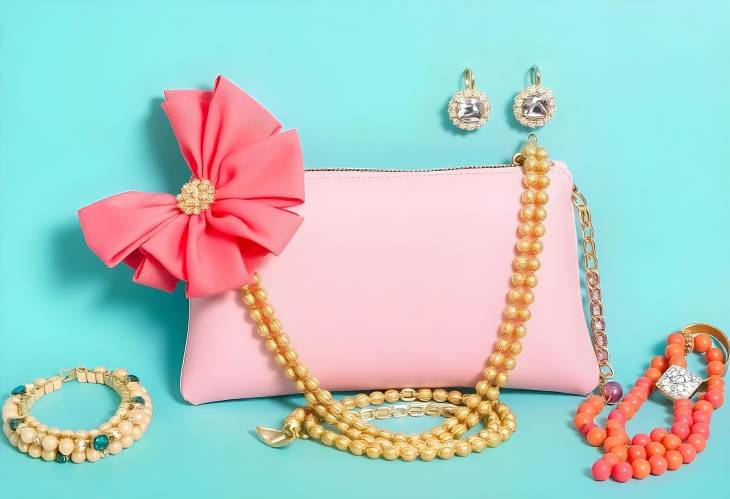 Minimalist Summer Fashion Accessories Bright Clutches and Jewelry for Ladies