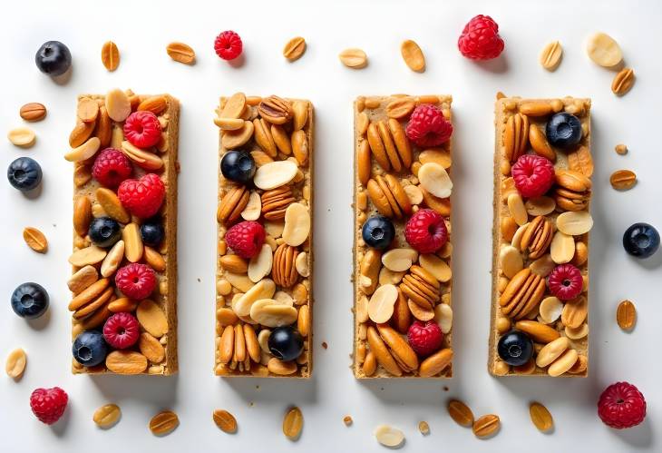 Snack Smart Healthy Granola Bars with Nuts and Berries