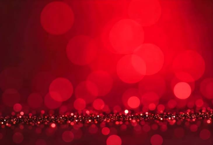 Elegant Red Glitter Abstract Background with Soft Focus