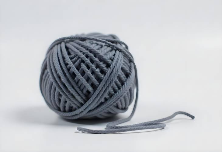 Gray Ball of Yarn Perfect for Your Next Knitting Adventure