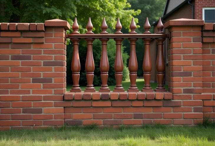 Contemporary Fence Featuring OldStyle Decorative Bricks