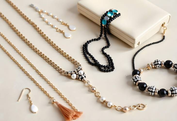 Glamorous Jewelry Essentials Necklaces, Bracelets, and Clutches