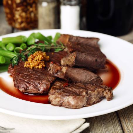 Culinary Delight Beef Fillet Steak with Sea Salt