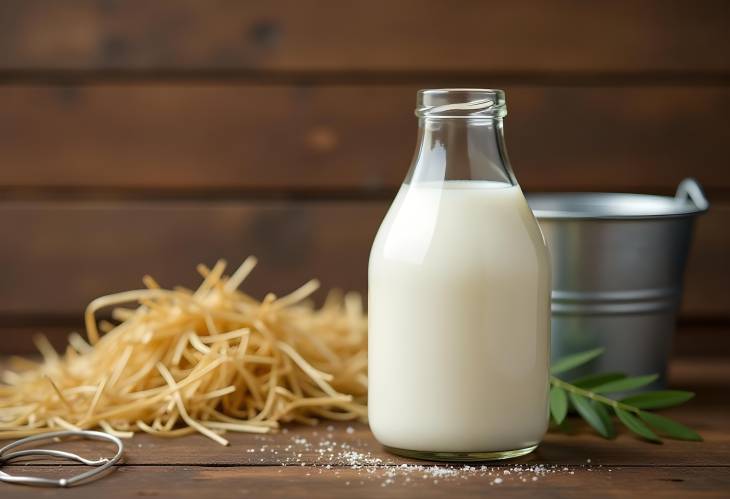 A Rustic StillLife Celebrating Fresh Farm Milk